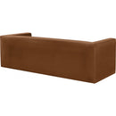  Manufacturer Color_Saddle -- Henson 89.5" Saddle Velvet Upholstered Sofa IMAGE 4