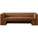  Manufacturer Color_Saddle -- Henson 89.5" Saddle Velvet Upholstered Sofa IMAGE 5