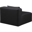  Manufacturer Color_Black -- Meridian Cube Stationary Leather Look Chair IMAGE 5