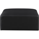  Manufacturer Color_Black -- Meridian Cube Leather Look Ottoman IMAGE 3