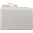  Manufacturer Color_Cream -- Cube Cream Vegan Leather Upholstered Modular Corner Chair IMAGE 5