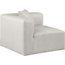 Manufacturer Color_Cream -- Cube Cream Vegan Leather Upholstered Modular Corner Chair IMAGE 6
