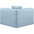  Manufacturer Color_Light Blue -- Cube Light Blue Vegan Leather Upholstered Modular Corner Chair IMAGE 3