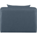  Manufacturer Color_Navy -- Cube Navy Vegan Leather Upholstered Modular Armless Chair IMAGE 3