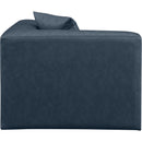  Manufacturer Color_Navy -- Cube Navy Vegan Leather Upholstered Modular Corner Chair IMAGE 5