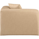  Manufacturer Color_Tan -- Cube Tan Vegan Leather Upholstered Modular Corner Chair IMAGE 5