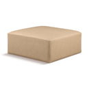  Manufacturer Color_Tan -- Cube Tan Vegan Leather Upholstered Modular Ottoman IMAGE 1