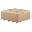  Manufacturer Color_Tan -- Cube Tan Vegan Leather Upholstered Modular Ottoman IMAGE 7