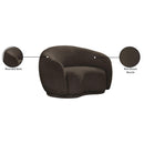  Manufacturer Color_Brown -- Hyde Brown Boucle Fabric Upholstered Chair IMAGE 14