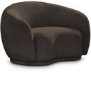  Manufacturer Color_Brown -- Hyde Brown Boucle Fabric Upholstered Chair IMAGE 1