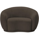  Manufacturer Color_Brown -- Hyde Brown Boucle Fabric Upholstered Chair IMAGE 4