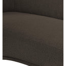  Manufacturer Color_Brown -- Hyde Brown Boucle Fabric Upholstered Chair IMAGE 9