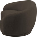  Manufacturer Color_Brown -- Hyde 64" Brown Boucle Fabric Upholstered Loveseat IMAGE 7