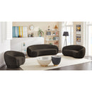 Manufacturer Color_Brown -- Hyde 89.5" Brown Boucle Fabric Upholstered Sofa IMAGE 12