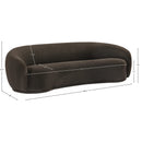  Manufacturer Color_Brown -- Hyde 89.5" Brown Boucle Fabric Upholstered Sofa IMAGE 13
