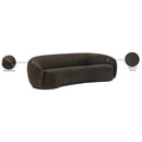  Manufacturer Color_Brown -- Hyde 89.5" Brown Boucle Fabric Upholstered Sofa IMAGE 14