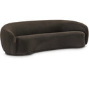  Manufacturer Color_Brown -- Hyde 89.5" Brown Boucle Fabric Upholstered Sofa IMAGE 1