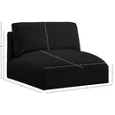  Manufacturer Color_Black -- Meridian Ease Stationary Fabric Chair IMAGE 7