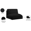  Manufacturer Color_Black -- Meridian Ease Stationary Fabric Chair IMAGE 8