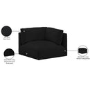  Manufacturer Color_Black -- Meridian Ease Stationary Fabric Chair IMAGE 7