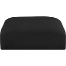  Manufacturer Color_Black -- Meridian Ease Fabric Ottoman IMAGE 3