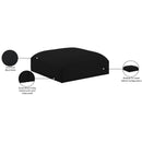  Manufacturer Color_Black -- Meridian Ease Fabric Ottoman IMAGE 6