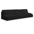  Manufacturer Color_Black -- Meridian Ease Fabric 3 pc Sectional IMAGE 1