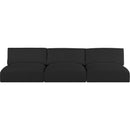  Manufacturer Color_Black -- Meridian Ease Fabric 3 pc Sectional IMAGE 4