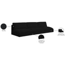  Manufacturer Color_Black -- Meridian Ease Fabric 3 pc Sectional IMAGE 8