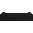  Manufacturer Color_Black -- Meridian Ease Fabric 3 pc Sectional IMAGE 3