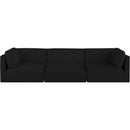  Manufacturer Color_Black -- Meridian Ease Fabric 3 pc Sectional IMAGE 4