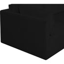  Manufacturer Color_Black -- Meridian Ease Fabric 3 pc Sectional IMAGE 6