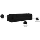  Manufacturer Color_Black -- Meridian Ease Fabric 3 pc Sectional IMAGE 9