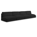  Manufacturer Color_Black -- Meridian Ease Fabric 4 pc Sectional IMAGE 1
