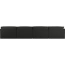  Manufacturer Color_Black -- Meridian Ease Fabric 4 pc Sectional IMAGE 3