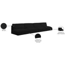  Manufacturer Color_Black -- Meridian Ease Fabric 4 pc Sectional IMAGE 8