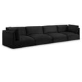  Manufacturer Color_Black -- Meridian Ease Fabric 4 pc Sectional IMAGE 1