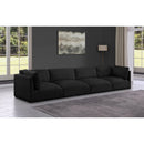  Manufacturer Color_Black -- Meridian Ease Fabric 4 pc Sectional IMAGE 2