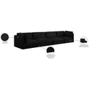  Manufacturer Color_Black -- Meridian Ease Fabric 4 pc Sectional IMAGE 9