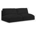  Manufacturer Color_Black -- Meridian Ease Fabric 2 pc Sectional IMAGE 1