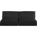  Manufacturer Color_Black -- Meridian Ease Fabric 2 pc Sectional IMAGE 4