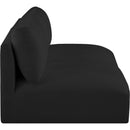  Manufacturer Color_Black -- Meridian Ease Fabric 2 pc Sectional IMAGE 5