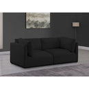  Manufacturer Color_Black -- Meridian Ease Fabric 2 pc Sectional IMAGE 2