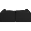  Manufacturer Color_Black -- Meridian Ease Fabric 2 pc Sectional IMAGE 3