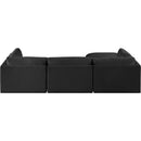  Manufacturer Color_Black -- Meridian Ease Fabric 4 pc Sectional IMAGE 6