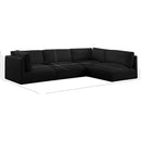  Manufacturer Color_Black -- Meridian Ease Fabric 4 pc Sectional IMAGE 13