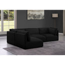  Manufacturer Color_Black -- Meridian Ease Fabric 4 pc Sectional IMAGE 4