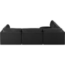  Manufacturer Color_Black -- Meridian Ease Fabric 4 pc Sectional IMAGE 6