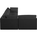  Manufacturer Color_Black -- Meridian Ease Fabric 4 pc Sectional IMAGE 9