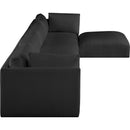  Manufacturer Color_Black -- Meridian Ease Fabric 5 pc Sectional IMAGE 10